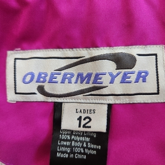 Obermeyer Ridgeline Hydroblock gel Ski Jacket, Purple/Blk, Women's 12 - Picture 5 of 16